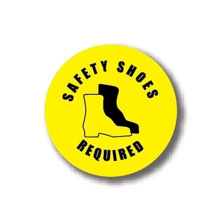 Ergomat 12in CIRCLE SIGNS - Safety Shoes Required DSV-SIGN 144 #0544 -UEN